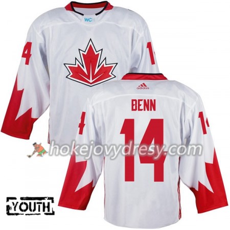 Dětské Hokejový Dres Kanada Jamie Benn 14 Světový pohár v ledním hokeji 2016 Bílá